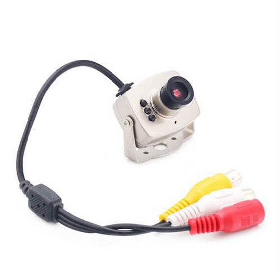 Mini Wired Audio Mic CCTV Camera Security Night Vision