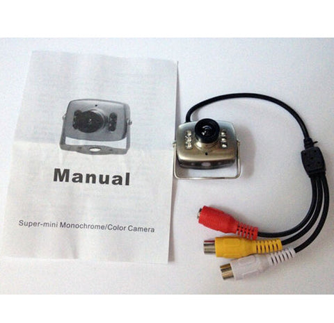 Mini Wired Audio Mic CCTV Camera Security  Night Vision